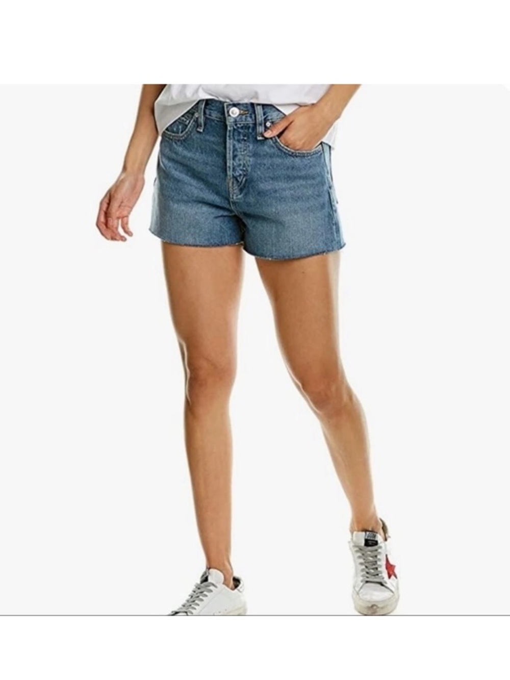 HUDSON JEANS Lori high rise Cutoff Denim Jean Shorts 32